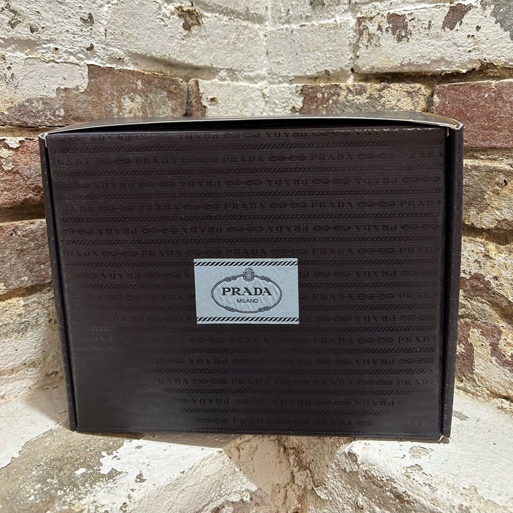 Original Prada Box measures approximately 11.5 x 9.5 x 4.75 inches. Prada Milano